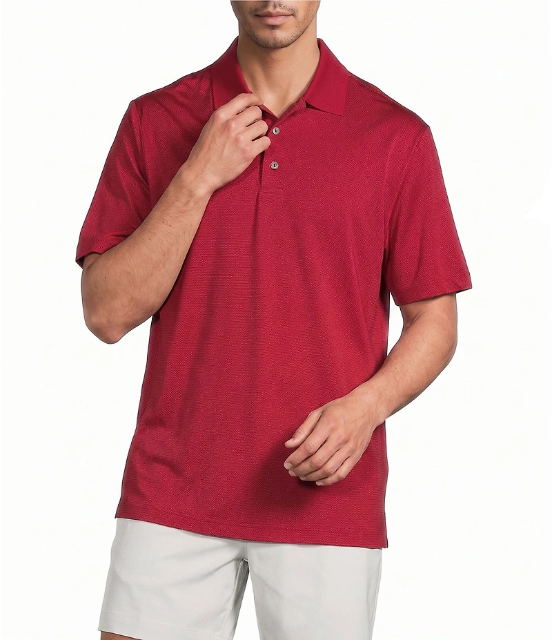 Roundtree & Yorke Performance Short Sleeve Solid Birdseye Polo Shirt