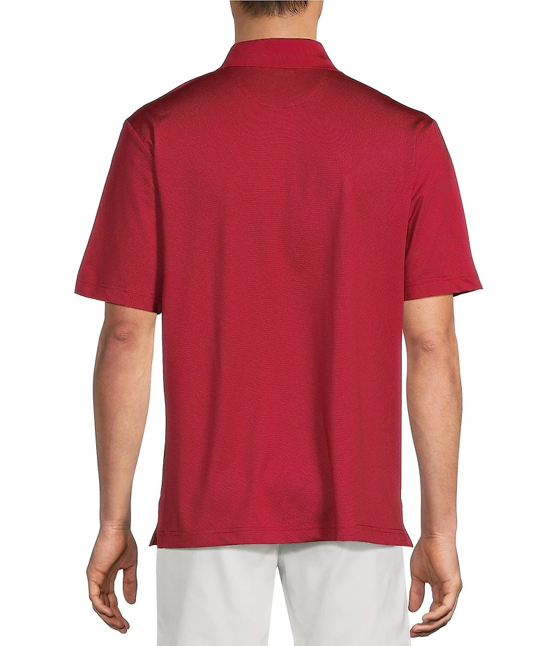 Roundtree & Yorke Performance Short Sleeve Solid Birdseye Polo Shirt