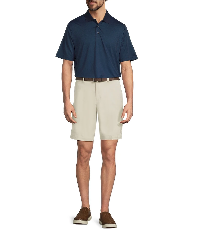 Roundtree & Yorke Performance Short Sleeve Solid Birdseye Polo Shirt