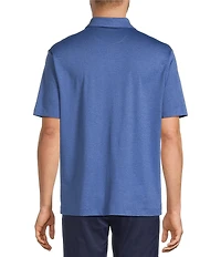 Roundtree & Yorke Performance Short Sleeve Solid Button Front Shirt