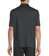 Roundtree & Yorke Performance Short Sleeve Solid Button Front Shirt