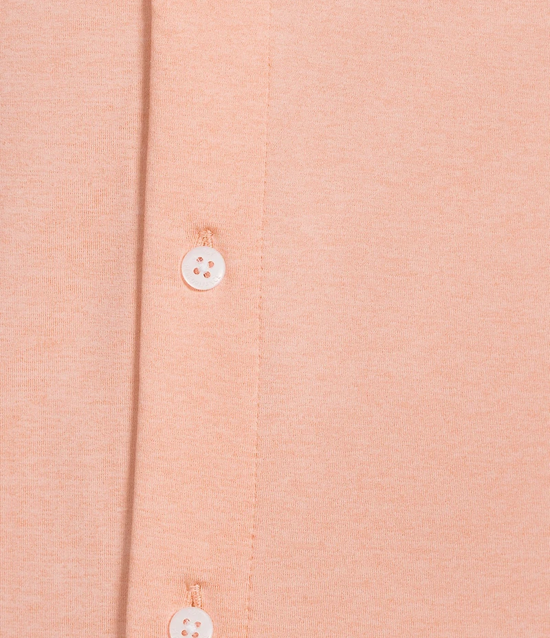 Roundtree & Yorke Performance Short Sleeve Solid Button Front Shirt