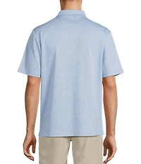 Roundtree & Yorke Performance Short Sleeve Solid Textured Polo Shirt