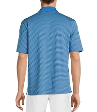 Roundtree & Yorke Performance Short Sleeve Stripe Polo Shirt