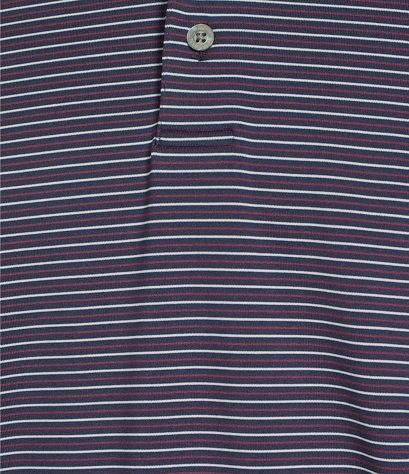 Roundtree & Yorke Performance Short Sleeve Stripe Polo Shirt