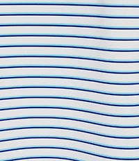 Roundtree & Yorke Performance Short Sleeve Striped Polo Shirt