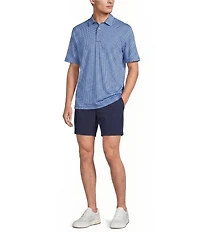 Roundtree & Yorke Performance Short Sleeve Geo Print Polo