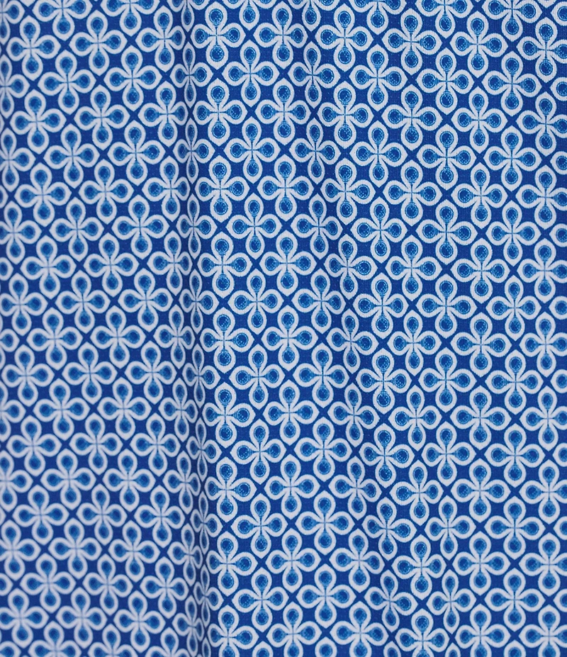 Roundtree & Yorke Performance Short Sleeve Geo Print Polo