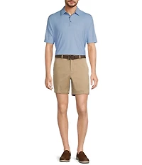 Roundtree & Yorke Performance Short Sleeve Tee Print Polo Shirt