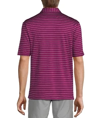 Roundtree & Yorke Performance Short Sleeve Wide Stripe Polo Shirt