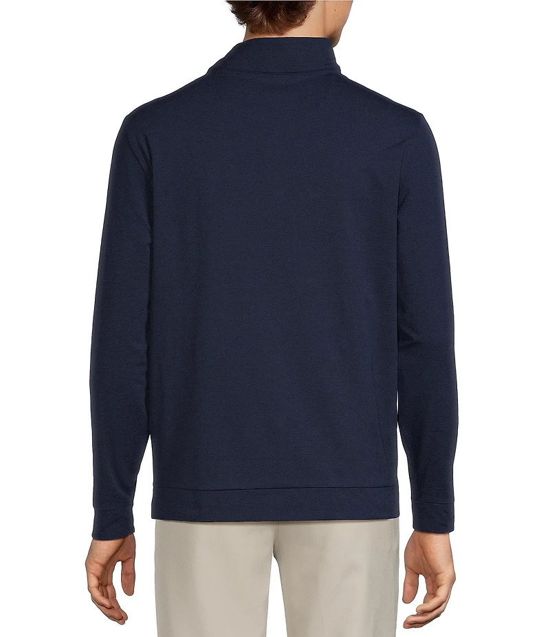 Roundtree & Yorke Performance Solid Quarter Zip Pullover