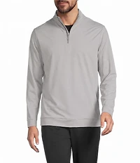 Roundtree & Yorke Performance Solid Quarter Zip Pullover