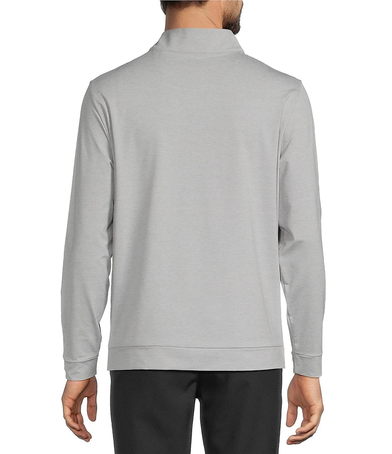 Roundtree & Yorke Performance Solid Quarter Zip Pullover