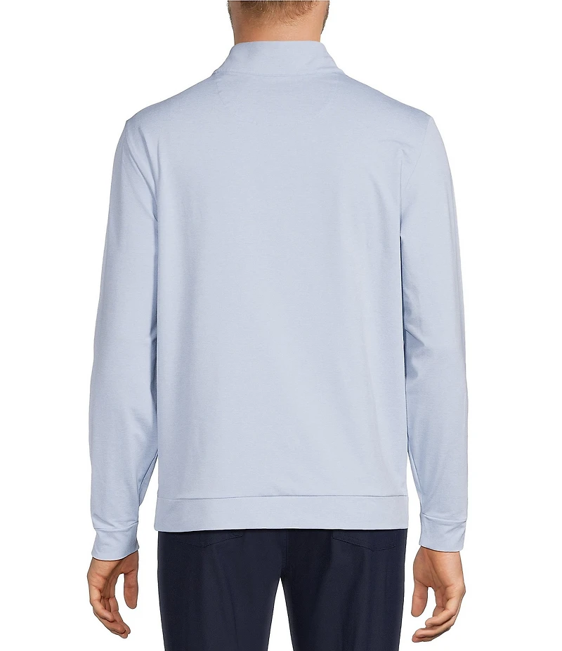 Roundtree & Yorke Performance Solid Quarter Zip Pullover
