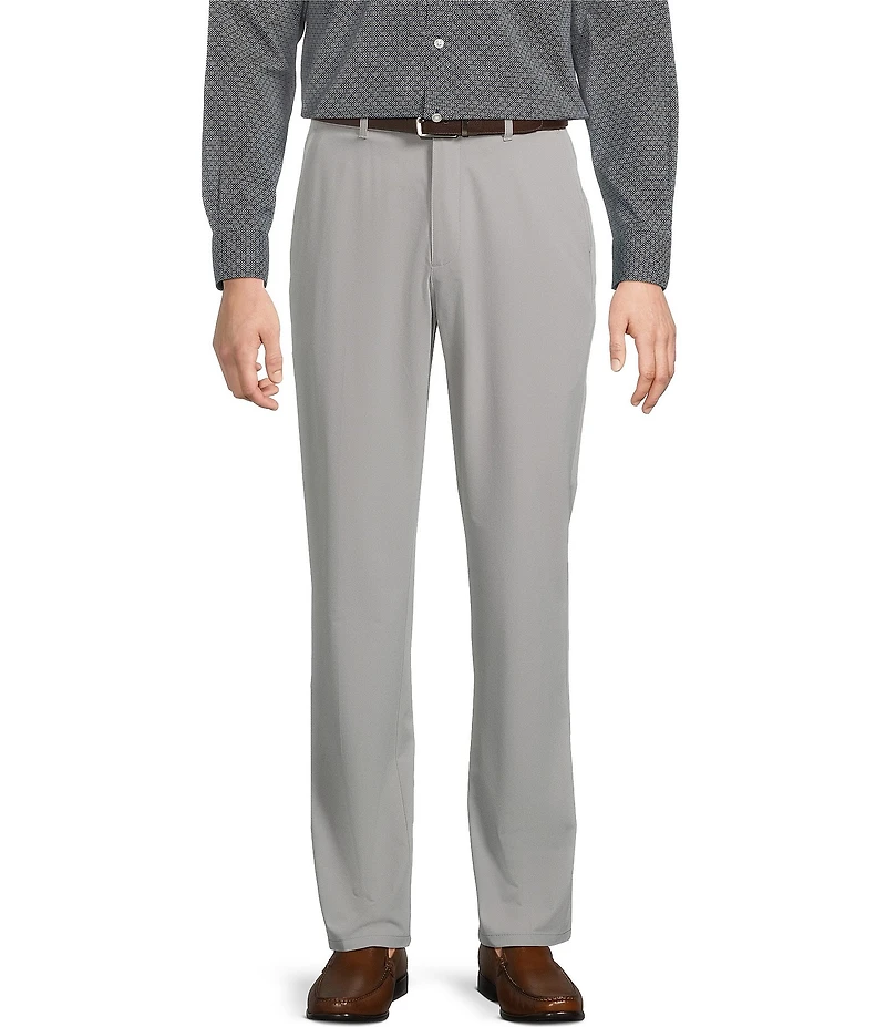 Roundtree & Yorke Performance Stewart Flat Front Classic Fit Stretch Pants