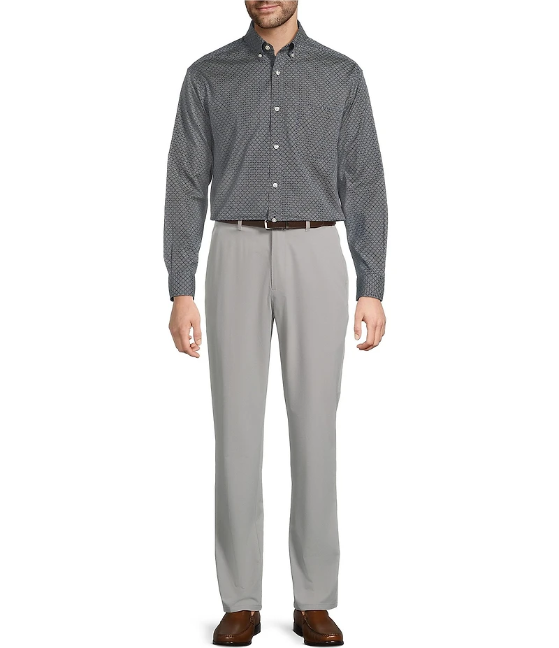 Roundtree & Yorke Performance Stewart Flat Front Classic Fit Stretch Pants