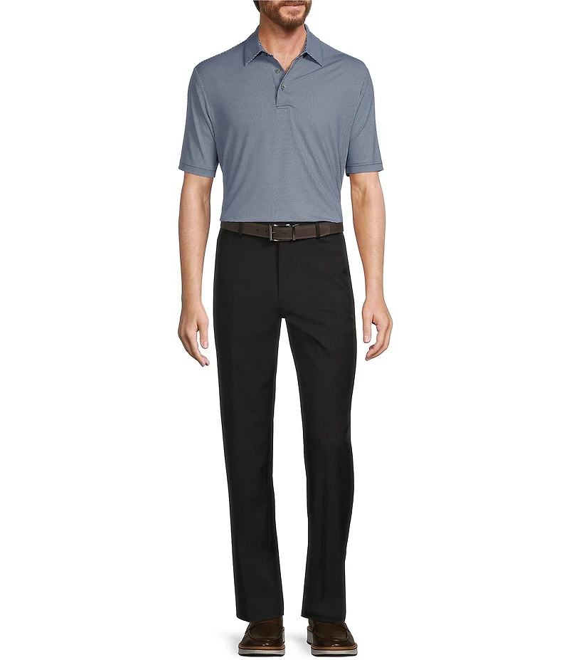 Roundtree & Yorke Performance Stewart Flat Front Classic Fit Solid Pants