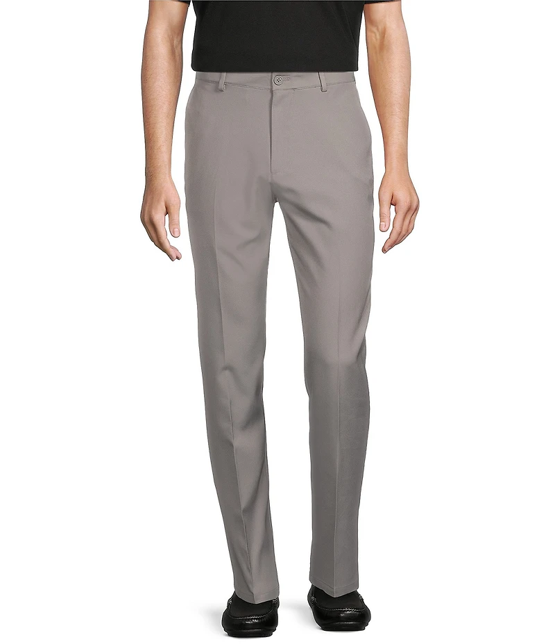 Roundtree & Yorke Performance Stewart Flat Front Classic Fit Solid Pants
