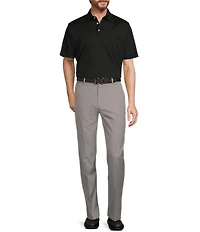 Roundtree & Yorke Performance Stewart Flat Front Classic Fit Solid Pants