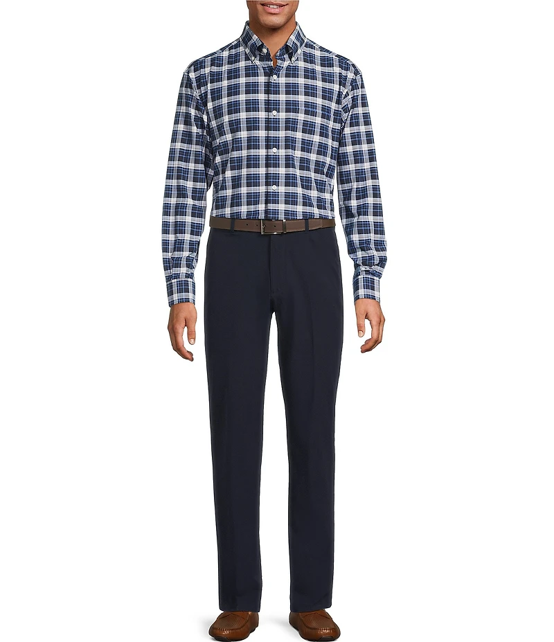 Roundtree & Yorke Performance Stewart Flat Front Classic Fit Stretch Pants