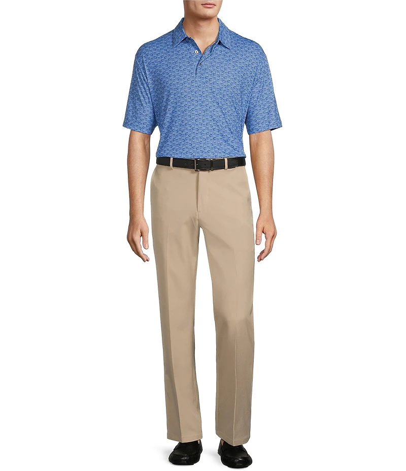 Roundtree & Yorke Performance Stewart Flat Front Classic Fit Solid Pants