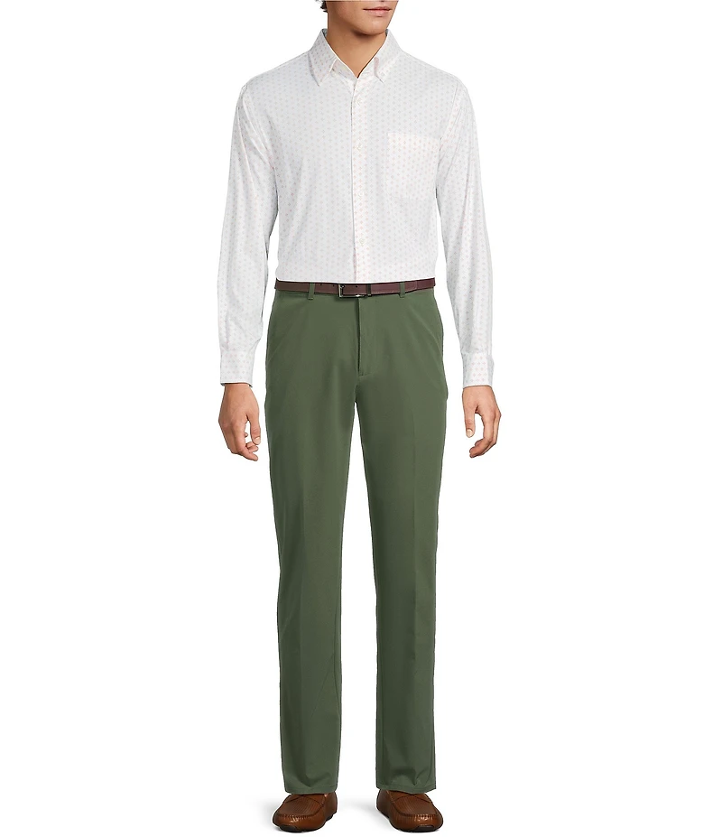 Roundtree & Yorke Performance Stewart Flat Front Classic Fit Stretch Pants