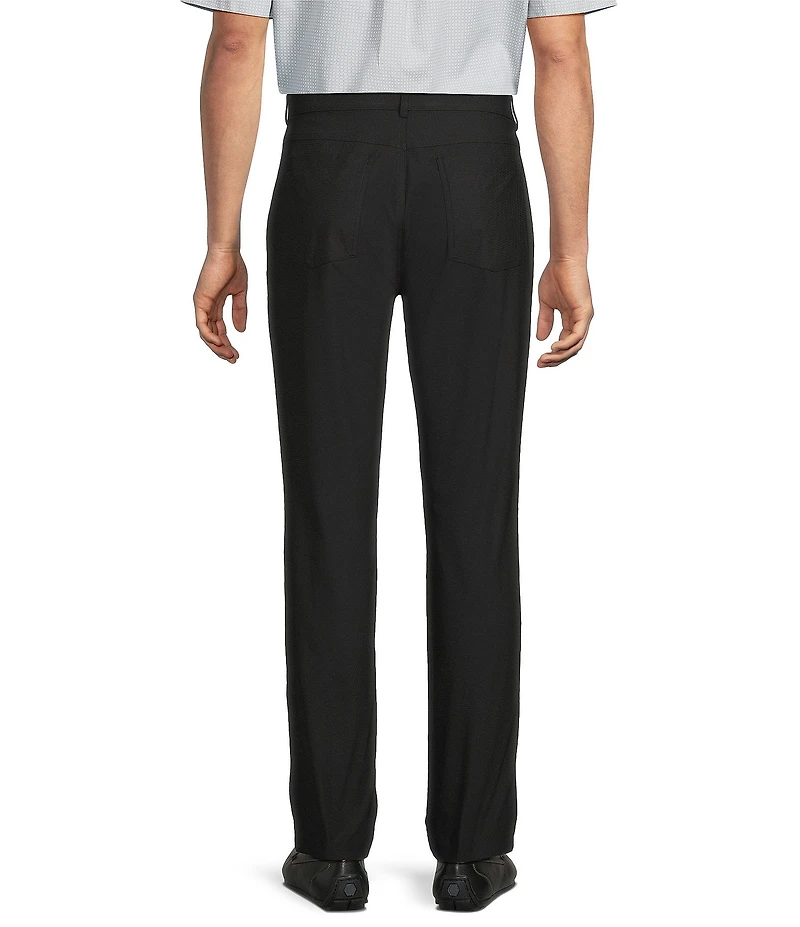 Roundtree & Yorke Performance Stewart Flat Front Classic Fit Solid Performance Hybrid Chino Pants
