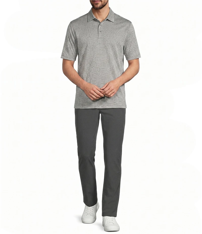 Roundtree & Yorke Performance Stewart Flat Front Classic Fit Solid Performance Hybrid Chino Pants