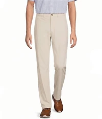 Roundtree & Yorke Performance Stewart Flat Front Classic Fit Solid Performance Hybrid Chino Pants
