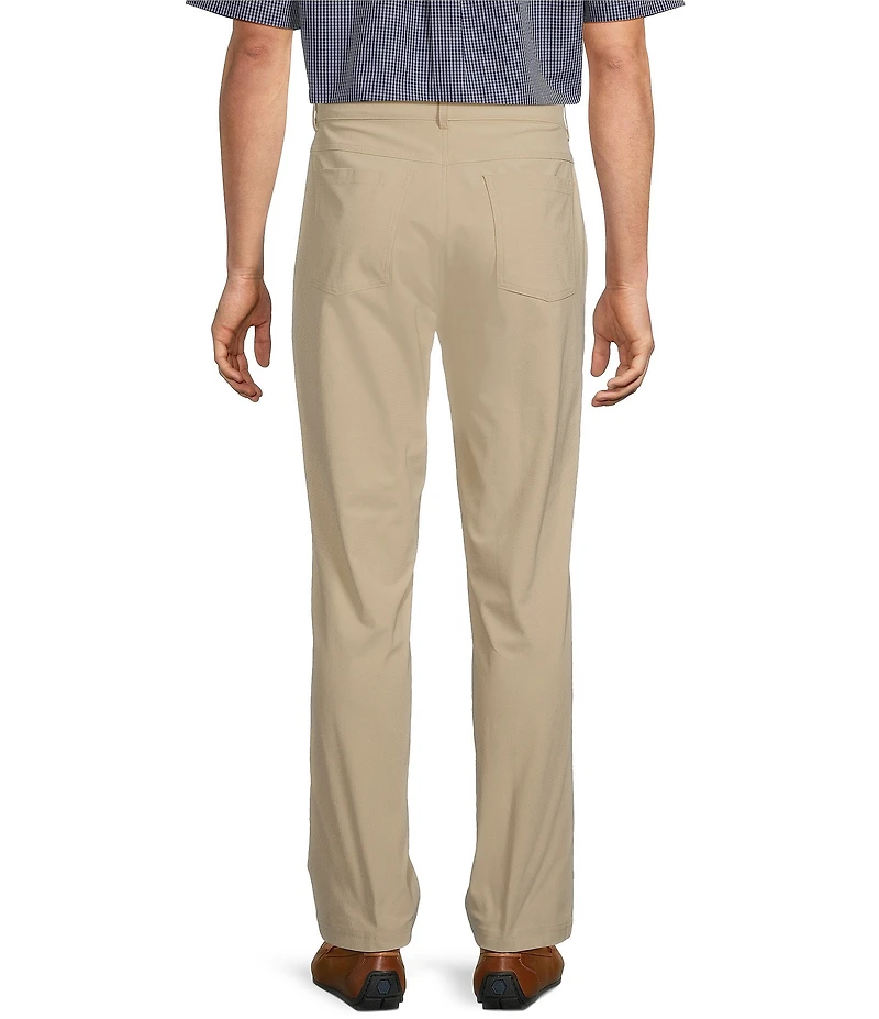 Roundtree & Yorke Performance Stewart Flat Front Classic Fit Solid Performance Hybrid Chino Pants