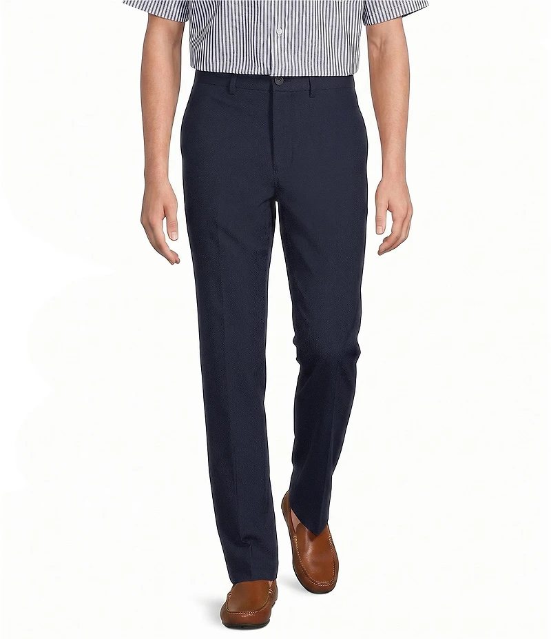 Roundtree & Yorke Performance Stewart Flat Front Classic Fit Solid Performance Hybrid Chino Pants