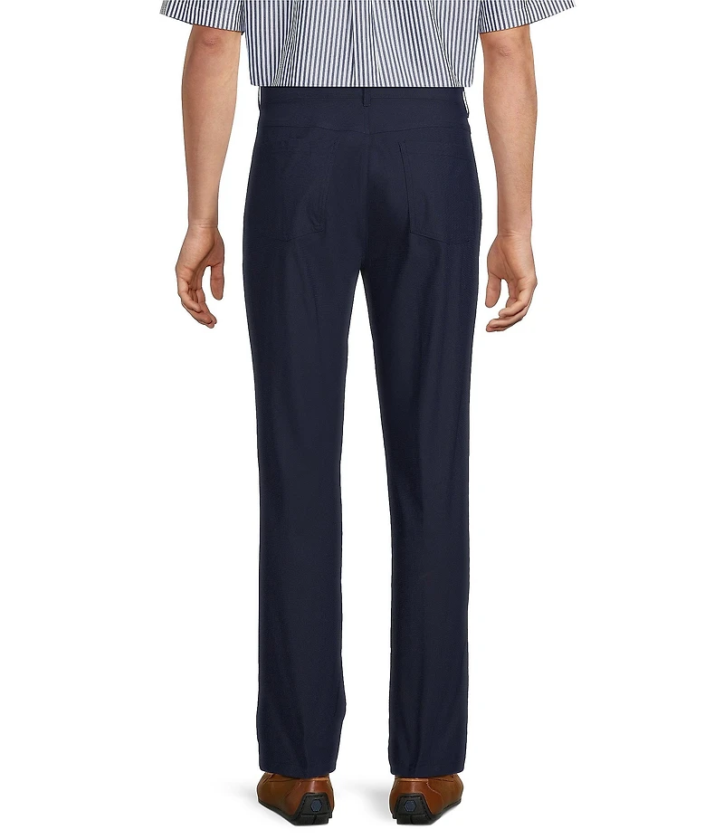 Roundtree & Yorke Performance Stewart Flat Front Classic Fit Solid Performance Hybrid Chino Pants