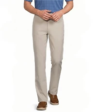 Roundtree & Yorke Performance Straight Fit Flat Front Pants