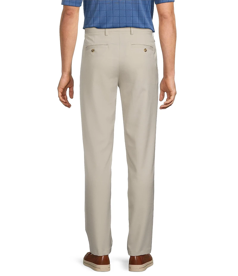 Roundtree & Yorke Performance Straight Fit Flat Front Pants