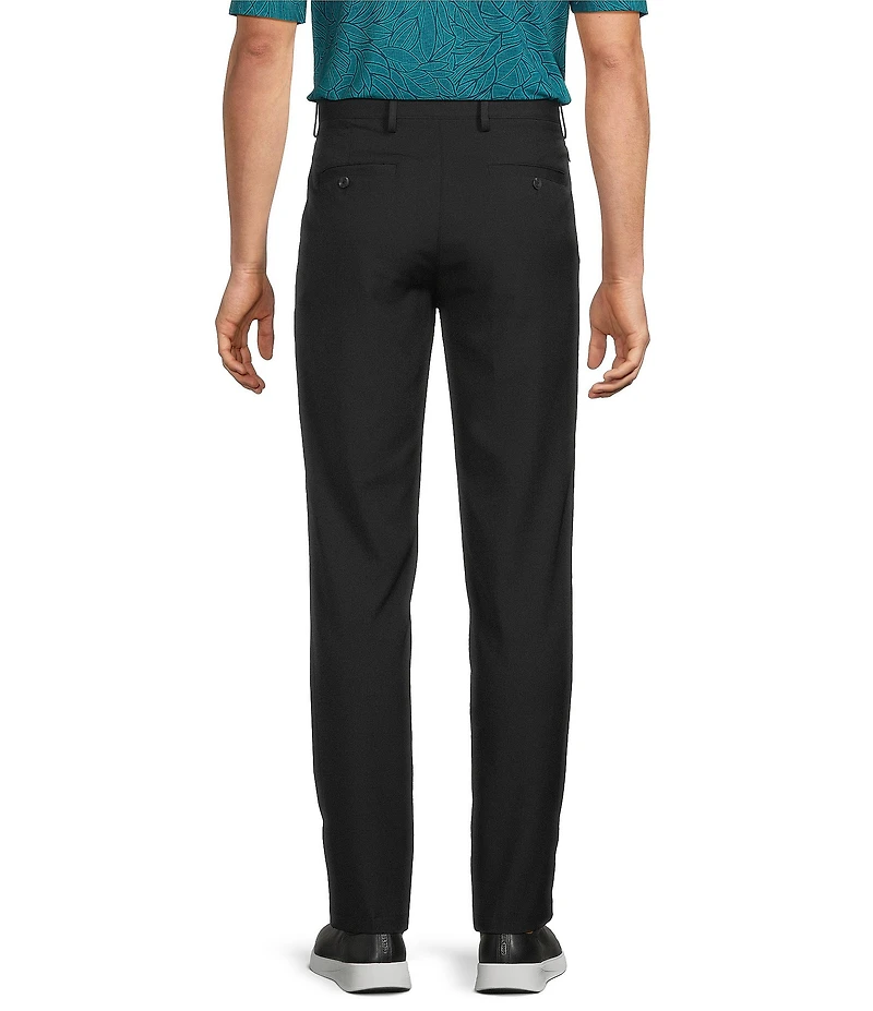 Roundtree & Yorke Performance Straight Fit Flat Front Pants