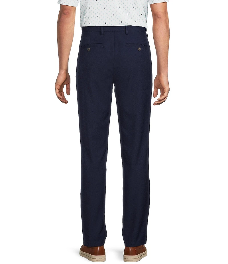 Roundtree & Yorke Performance Straight Fit Flat Front Pants