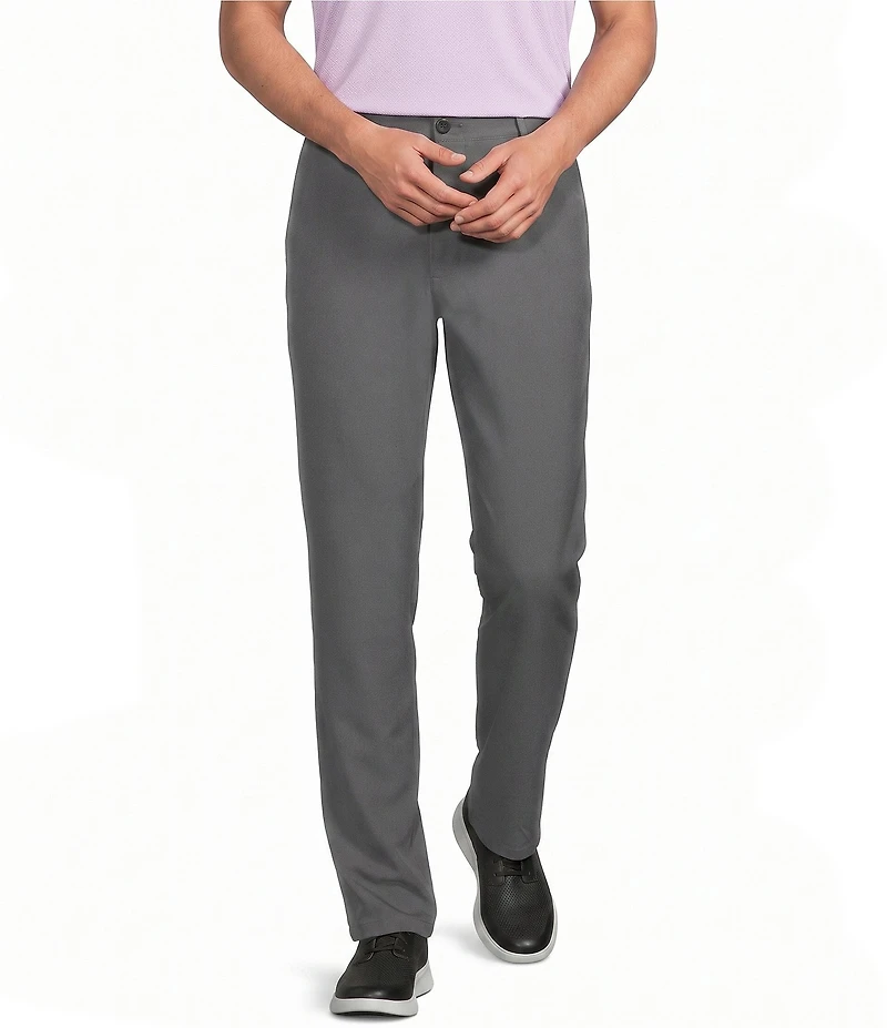 Roundtree & Yorke Performance Straight Fit Flat Front Pants
