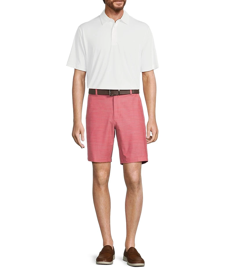 Roundtree & Yorke Performance Stretch Classic Fit Flat Front 9#double; Shorts