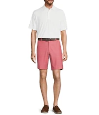 Roundtree & Yorke Performance Stretch Classic Fit Flat Front 9#double; Shorts