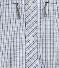 Roundtree & Yorke Performance The Charter Long Sleeve Vented Small Plaid Sport Shirt