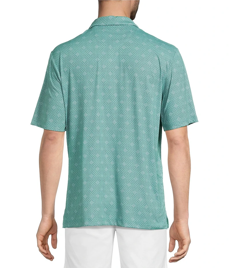 Roundtree & Yorke The Fairway Medallion Geo Performance Polo Shirt