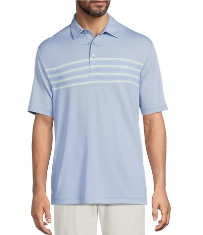 Roundtree & Yorke Roundtree & Yorke The Fairway Chest Stripe Performance Polo Shirt