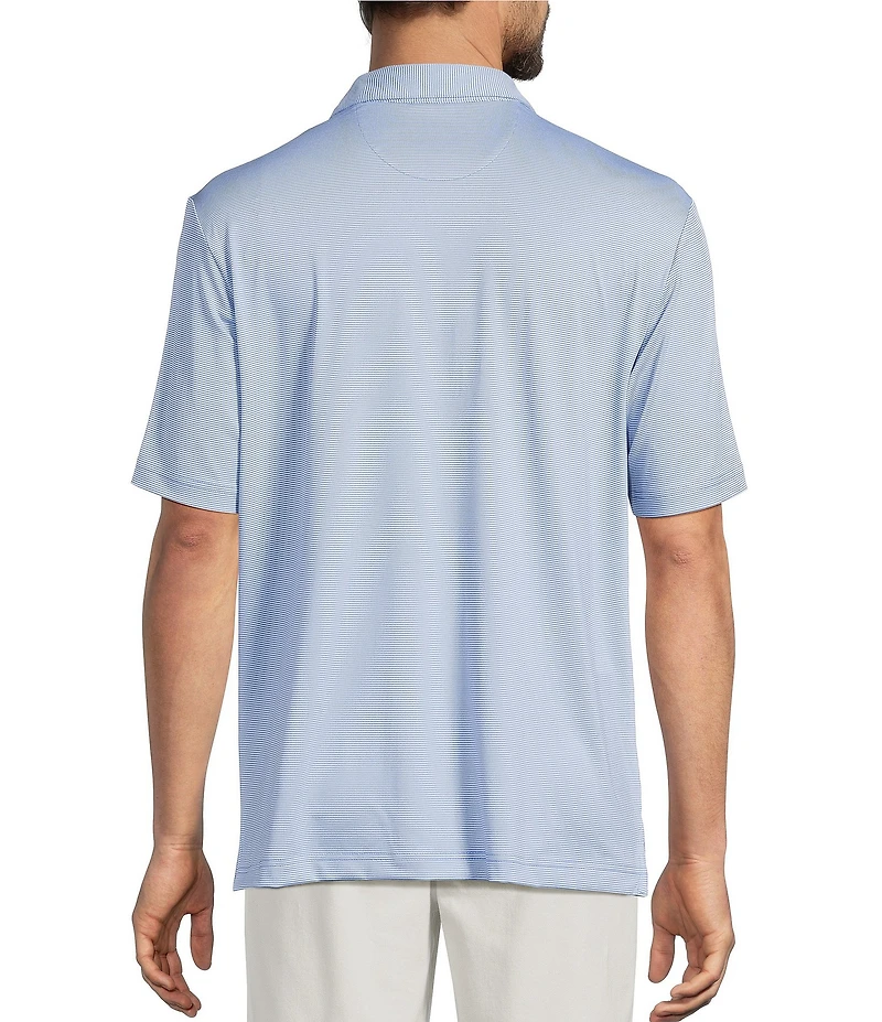 Roundtree & Yorke Roundtree & Yorke The Fairway Chest Stripe Performance Polo Shirt
