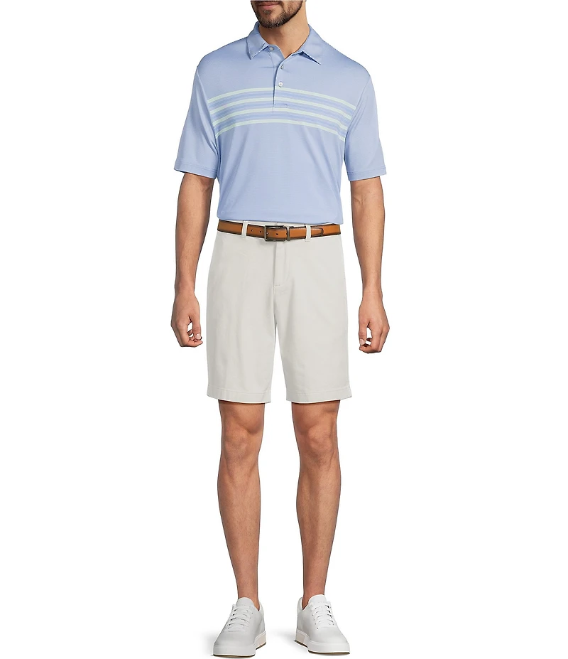 Roundtree & Yorke Roundtree & Yorke The Fairway Chest Stripe Performance Polo Shirt