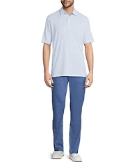 Roundtree & Yorke Performance The Fairway Short Sleeve Geo Maze Print Polo Shirt