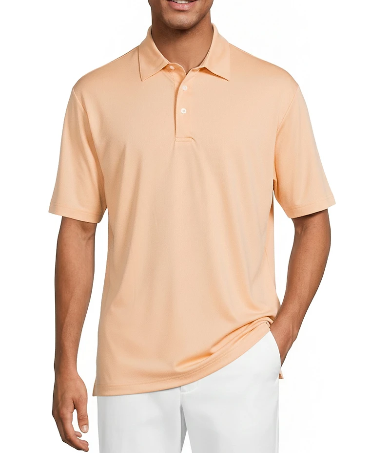 Roundtree & Yorke Performance The Fairway Short Sleeve Solid Polo Shirt