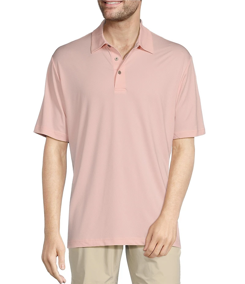 Roundtree & Yorke Performance The Fairway Short Sleeve Solid Polo Shirt