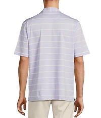 Roundtree & Yorke Performance The Fairway Short Sleeve Stripe Polo Shirt