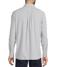 Roundtree & Yorke Performance The Traveler Long Sleeve Plaid Twill Sport Shirt