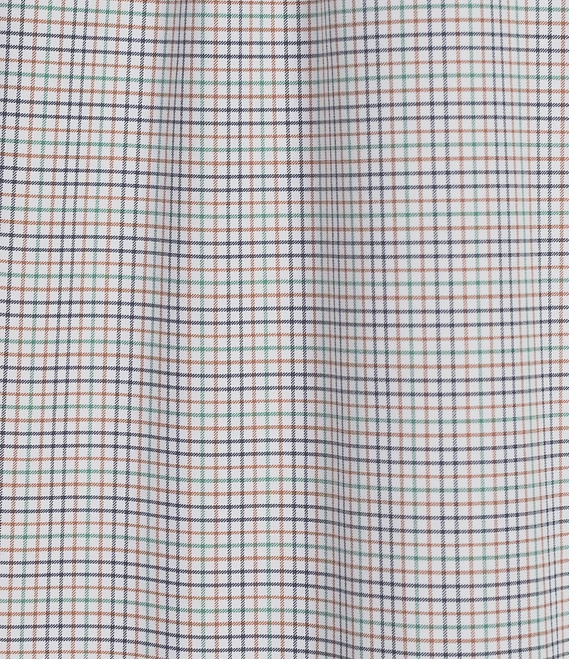 Roundtree & Yorke Performance The Traveler Long Sleeve Plaid Twill Sport Shirt